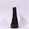 Marco Moreo Liege Front Zip Wedge Boot - Brown Suede